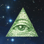 All-seeing Eye; Pleiades background