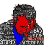 UNLOVABLE (in word cloud graphic of ego self-concept words)