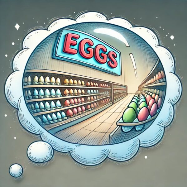 dreaming of eggs aisle